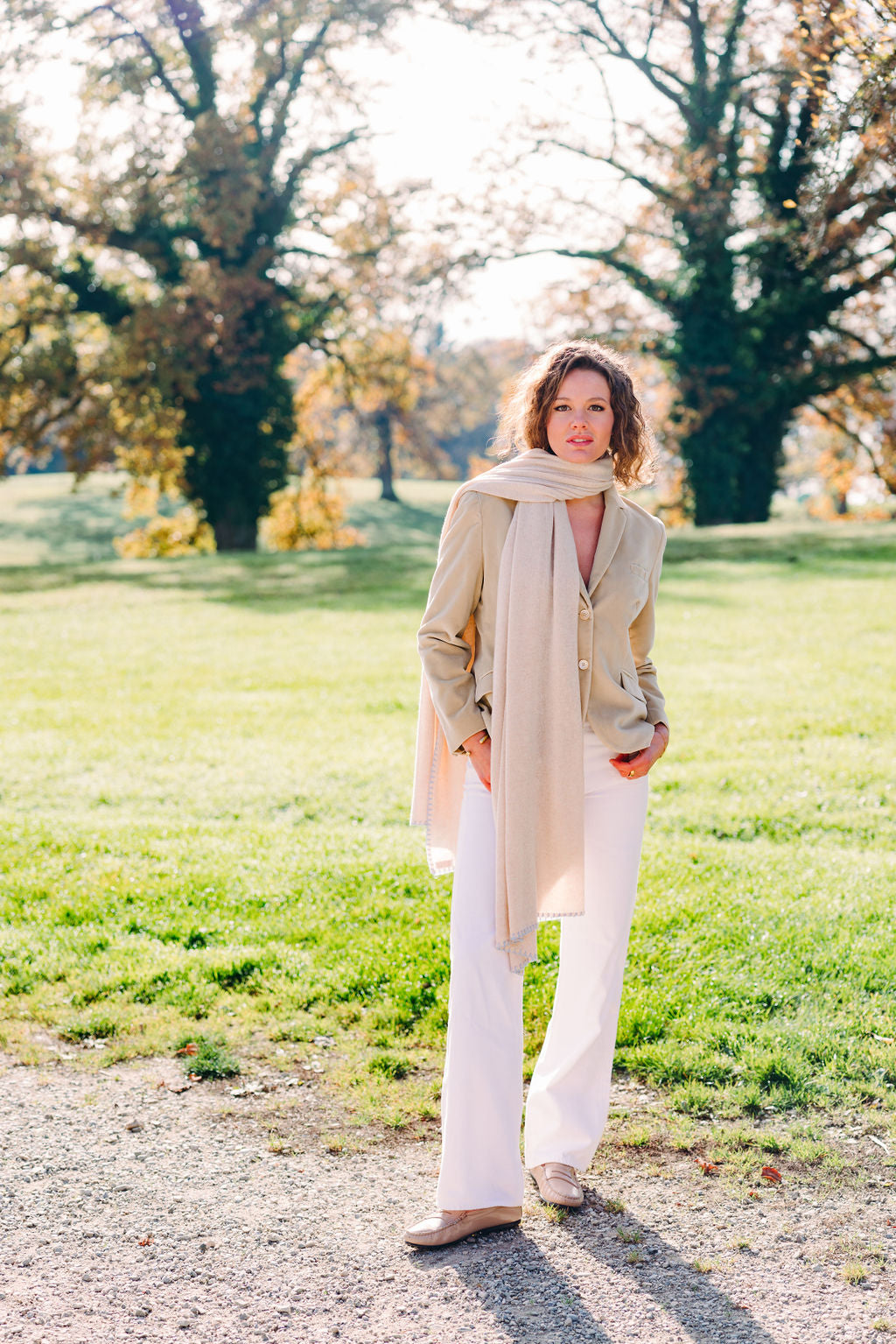 Moccasin Beige-Miele Shearling Lined
