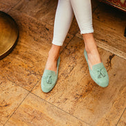Deluxe Tassel Loafer Aqua