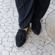 Deluxe Tassel Loafer Pointy Nero