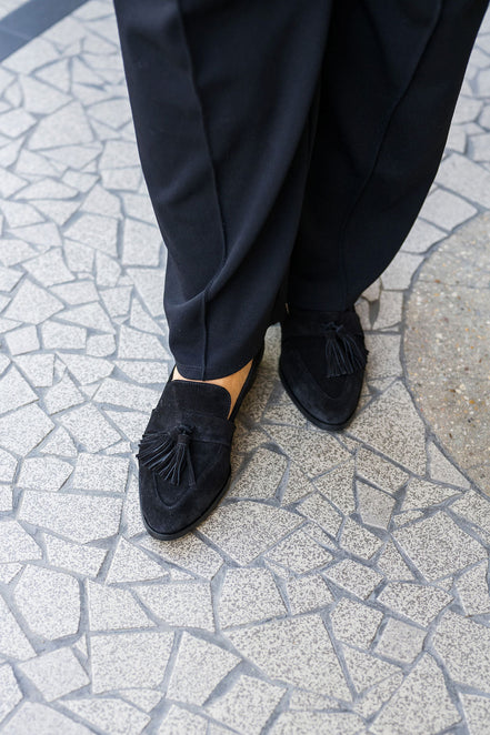 Deluxe Tassel Loafer Pointy Nero