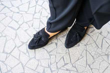 Deluxe Tassel Loafer Pointy Nero