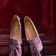 Deluxe Tassel Loafer Pointy Grape Glossy
