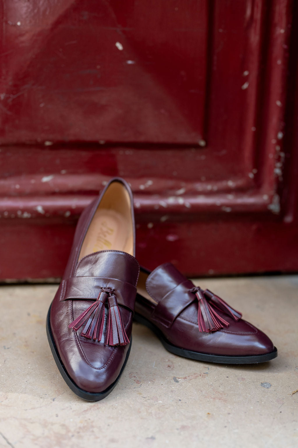 Deluxe Tassel Loafer Pointy Grape Glossy
