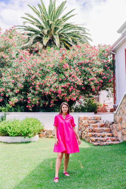 Hot Pink Bast Mules