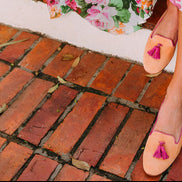 Classic Tassel Loafer Tangerette-Confetti