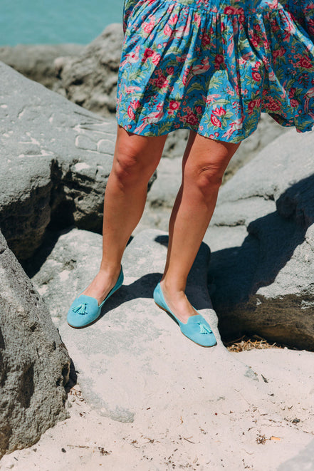 Classic Tassel Loafer Turq-Serenity
