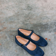 Mary Jane Furlane Velluto Bleu
