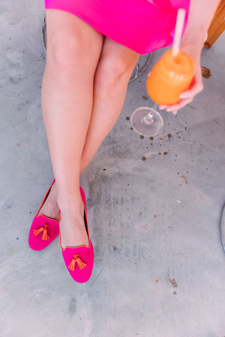Classic Tassel Loafer Fuxia-Aranciata