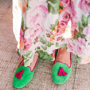 Classic Tassel Loafer Acid Kiwi-Fancy