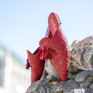 Red Woven Tassel Mules