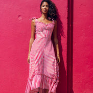 Blood-Hot Pink Summer Tassel Loafer