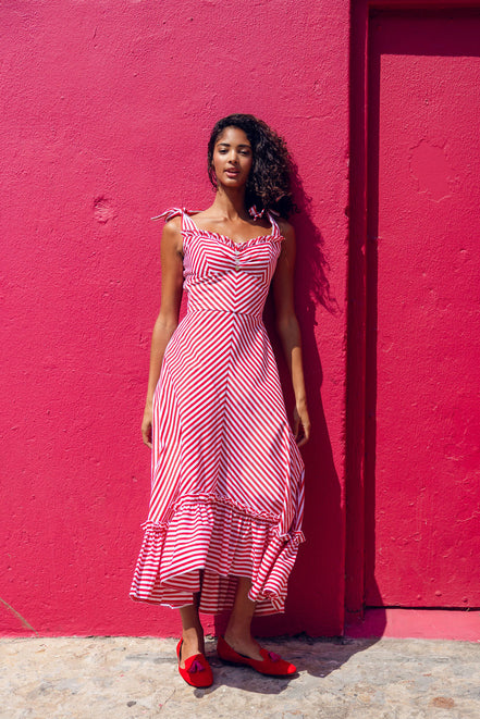 Blood-Hot Pink Summer Tassel Loafer