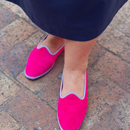 Hot Pink-Lila Velours Furlane