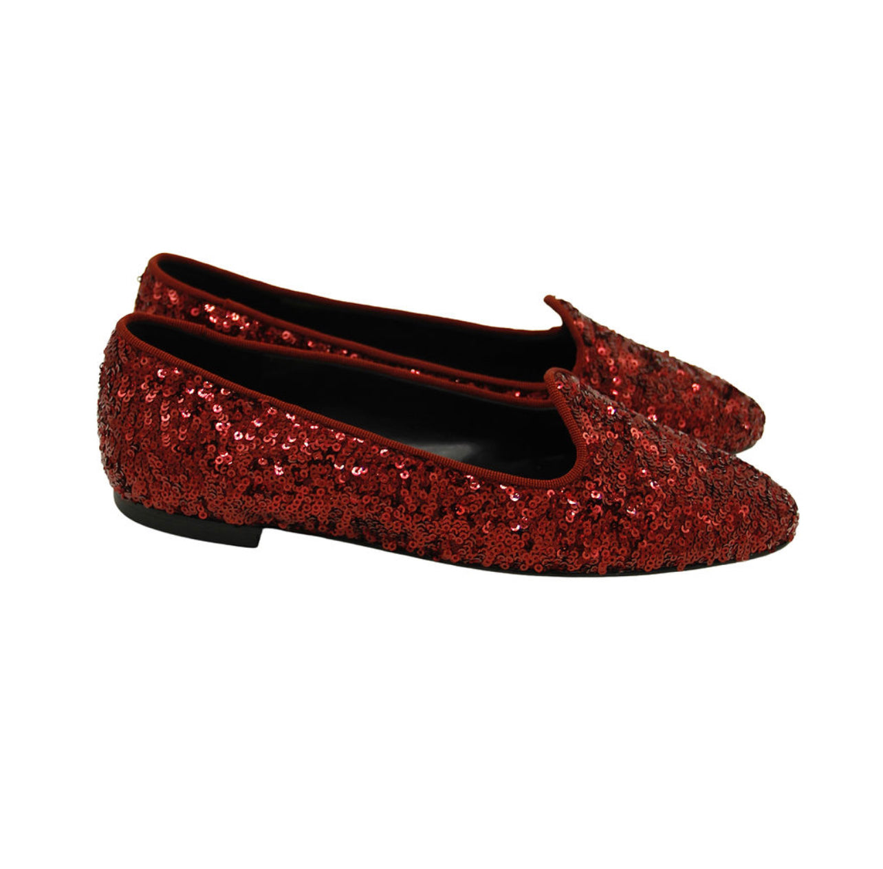 Ballerina Loafer Bordo with sequins
