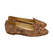 Ballerina Loafer Bronze with sequins