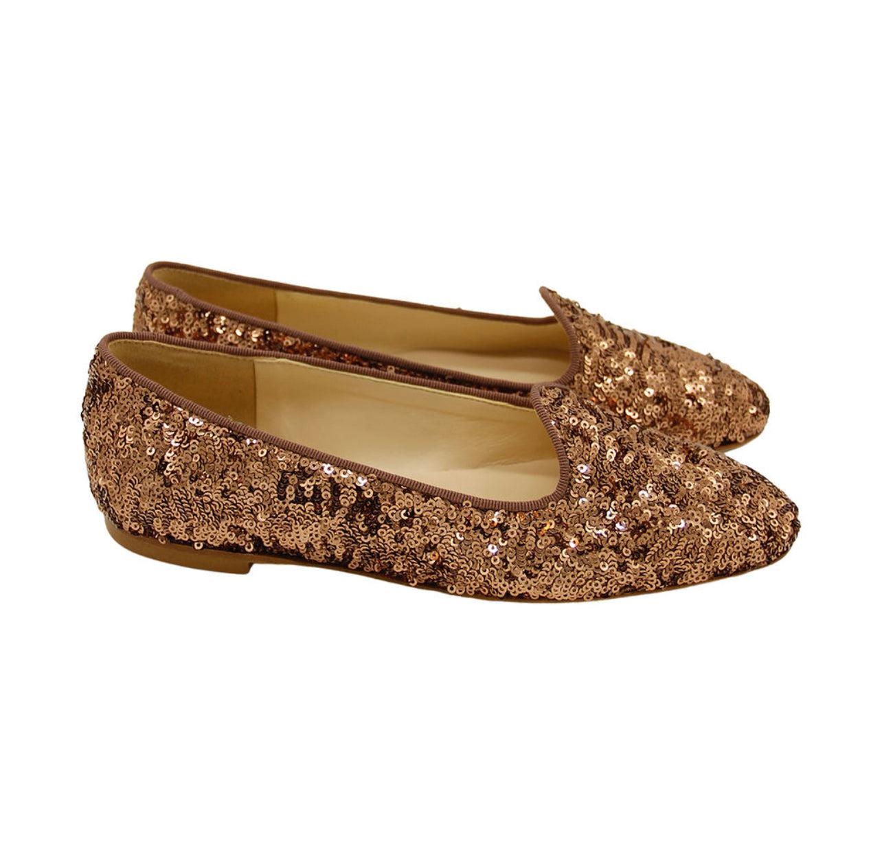Ballerina Loafer Bronze with sequins