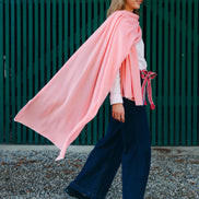 Cashmere Scarf Plumeria - Shrinking Violet