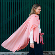 Cashmere Scarf Plumeria - Shrinking Violet