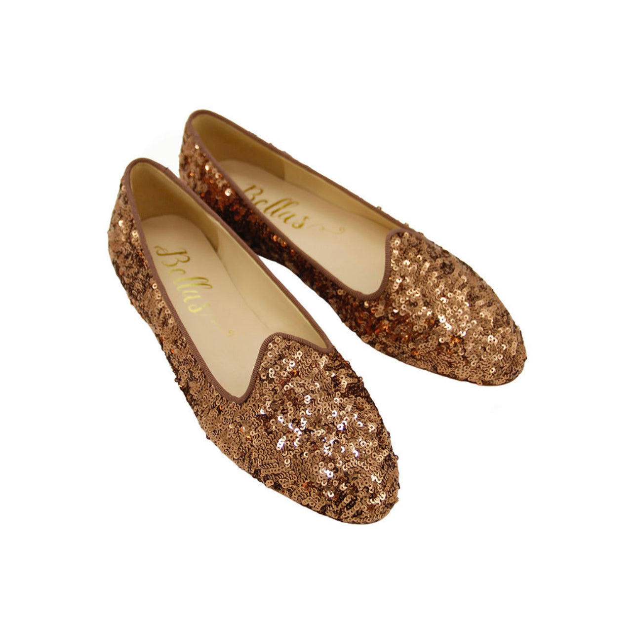 Ballerina Loafer Bronze with sequins