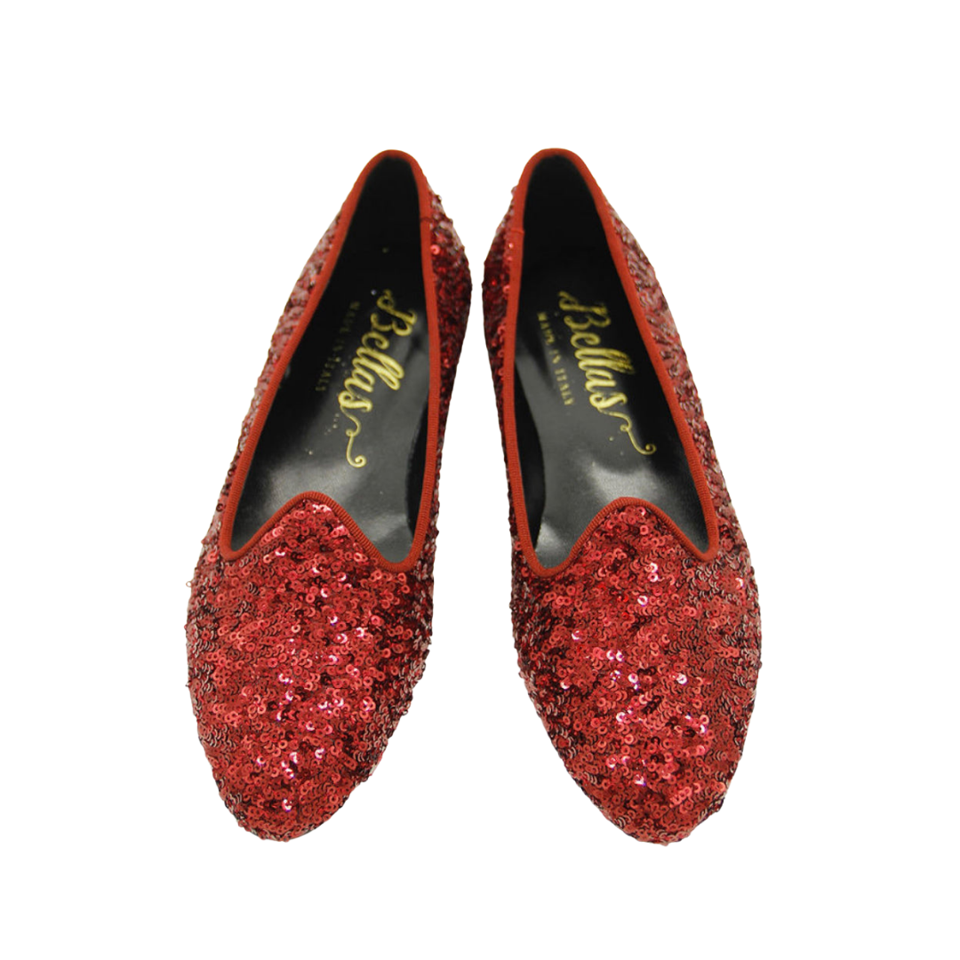 Ballerina Loafer Bordo with sequins