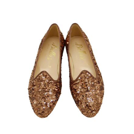 Ballerina Loafer Bronze with sequins