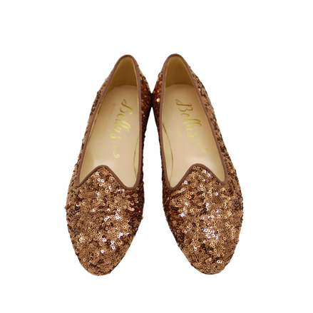 Ballerina Loafer Bronze with sequins