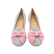 Bow Loafer Grey-Rosa