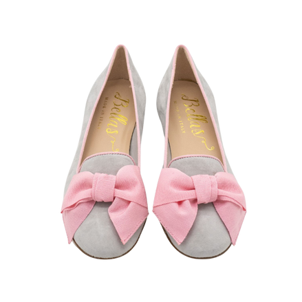Bow Loafer Grey-Rosa