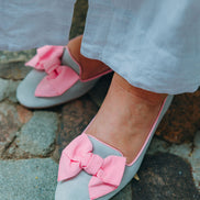 Bow Loafer Grey-Rosa