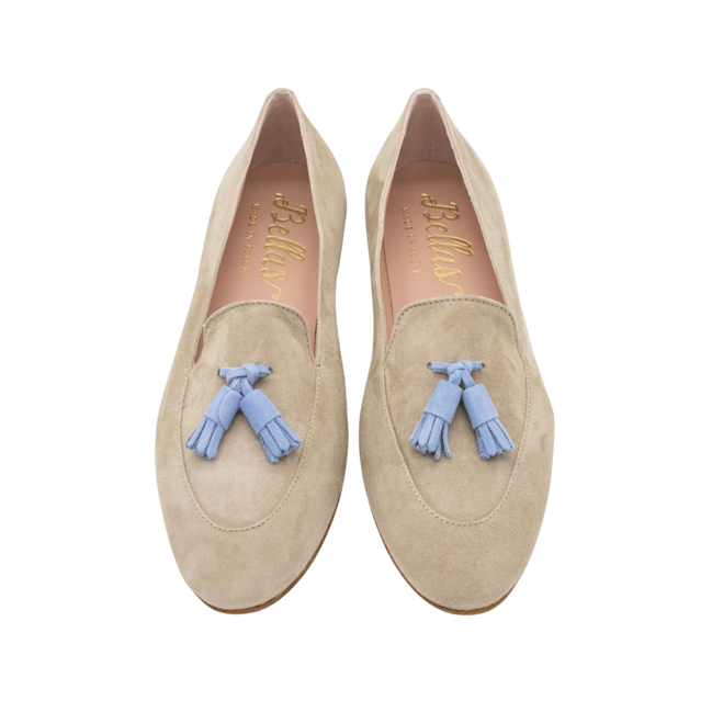 Deluxe Tassel Loafer Sabbia-Celeste
