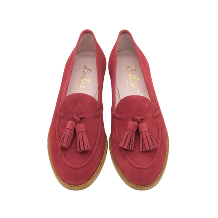 London Tassel Loafer Old Red