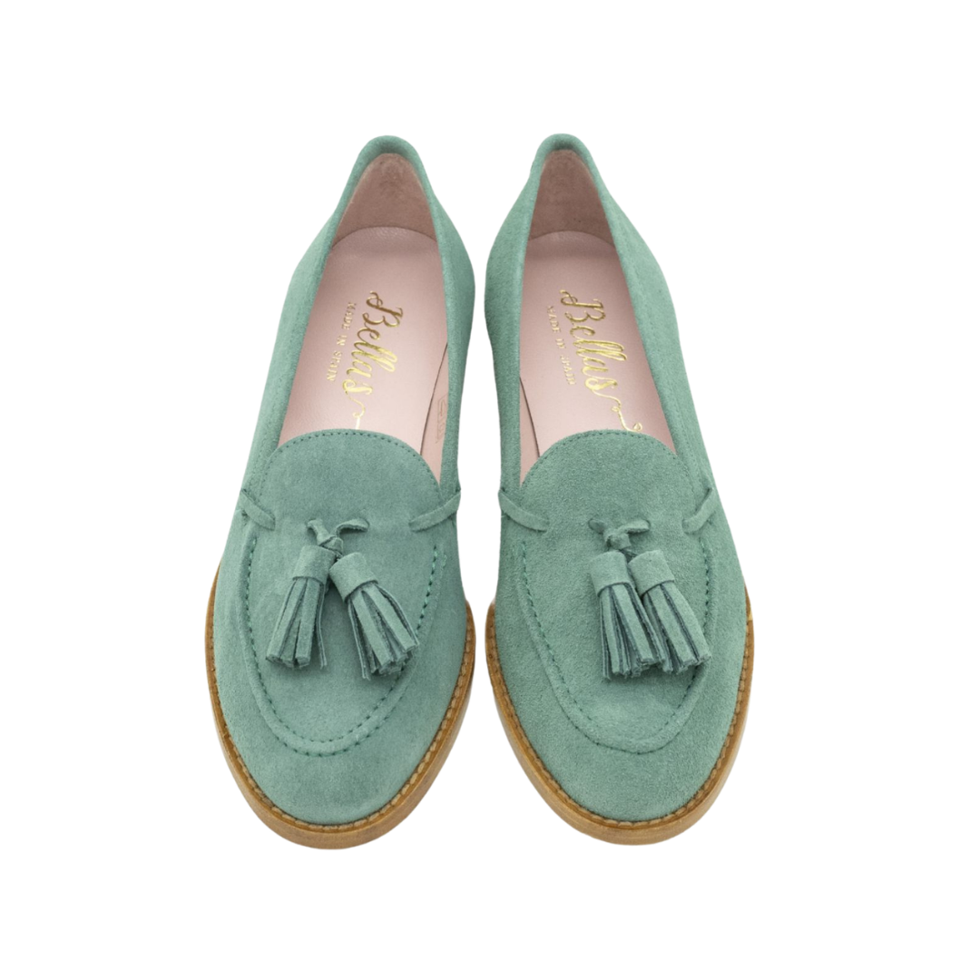 London Tassel Loafer Sage