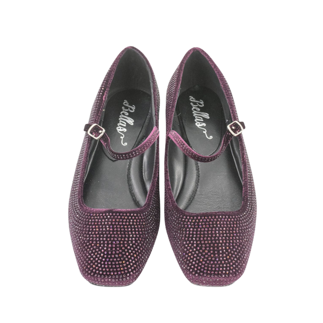 Mary Jane Velluto Vinaccia with rhinestones