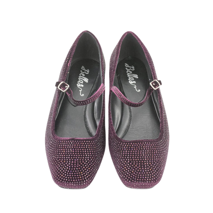 Mary Jane Velluto Vinaccia with rhinestones