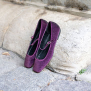Mary Jane Velluto Vinaccia with rhinestones