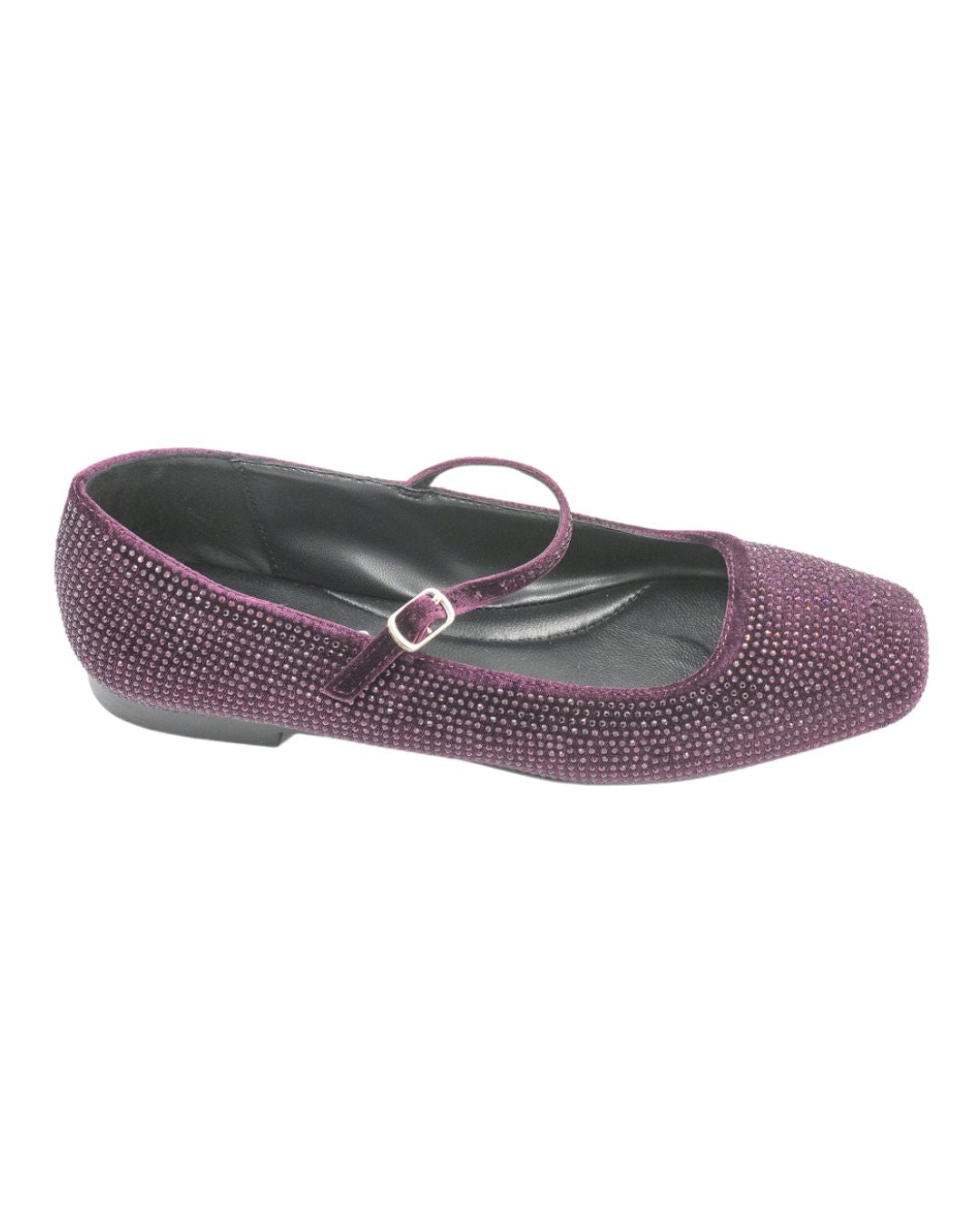 Mary Jane Velluto Vinaccia with rhinestones