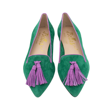 Pointy Tassel Loafer Amazon-Orchidea (long tassel)