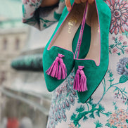 Pointy Tassel Loafer Amazon-Orchidea (long tassel)