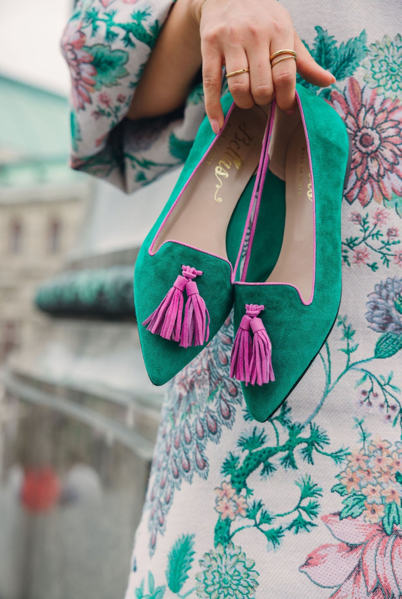 Pointy Tassel Loafer Amazon-Orchidea (long tassel)