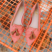 Pointy Tassel Loafer Melon-Sella (short tassel)