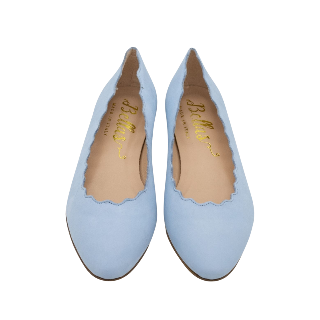 Scalloped Ballerina Azzuro