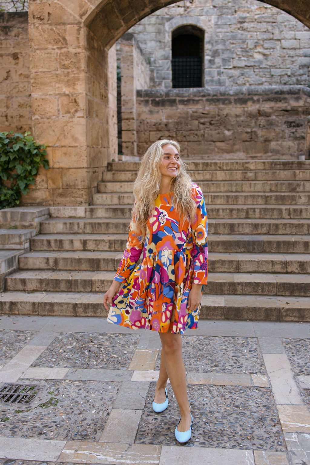 Scalloped Ballerina Azzuro