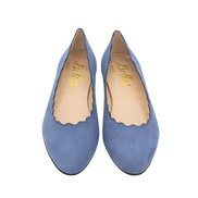 Scalloped Ballerina Dark Blue