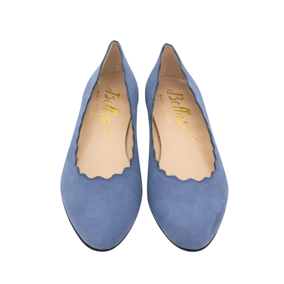 Scalloped Ballerina Dark Blue