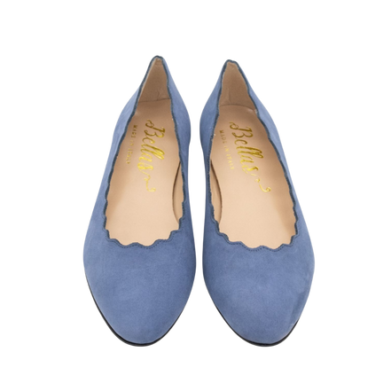 Scalloped Ballerina Dark Blue