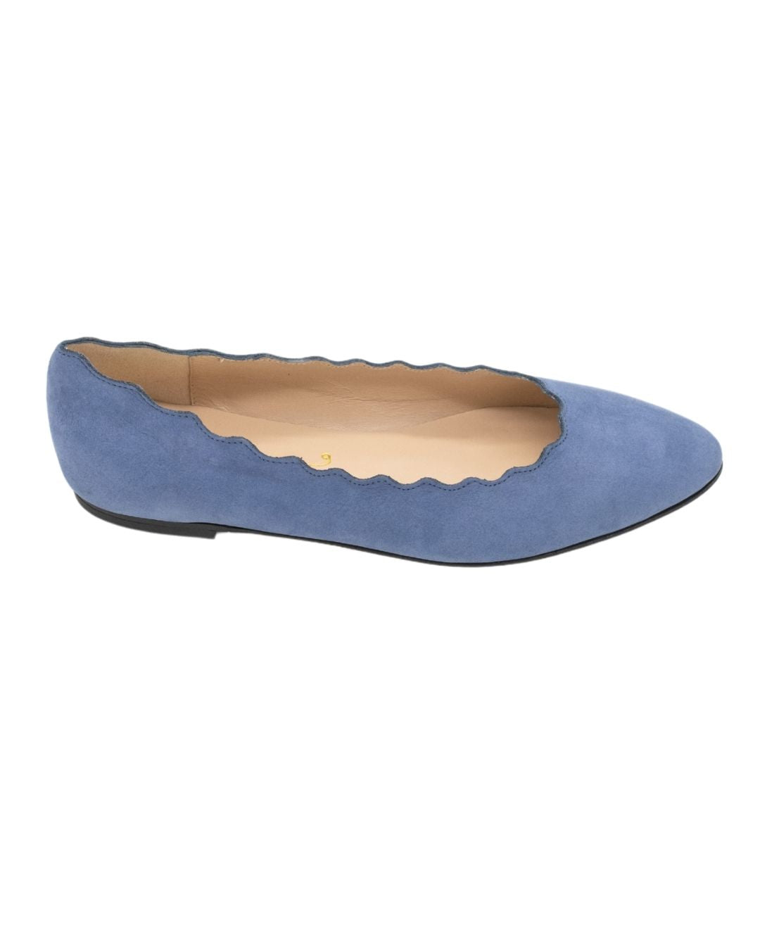 Scalloped Ballerina Dark Blue