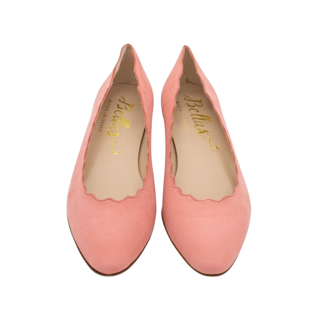 Scalloped Ballerina Rosso