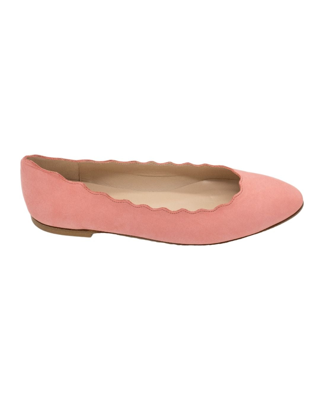 Scalloped Ballerina Rosso