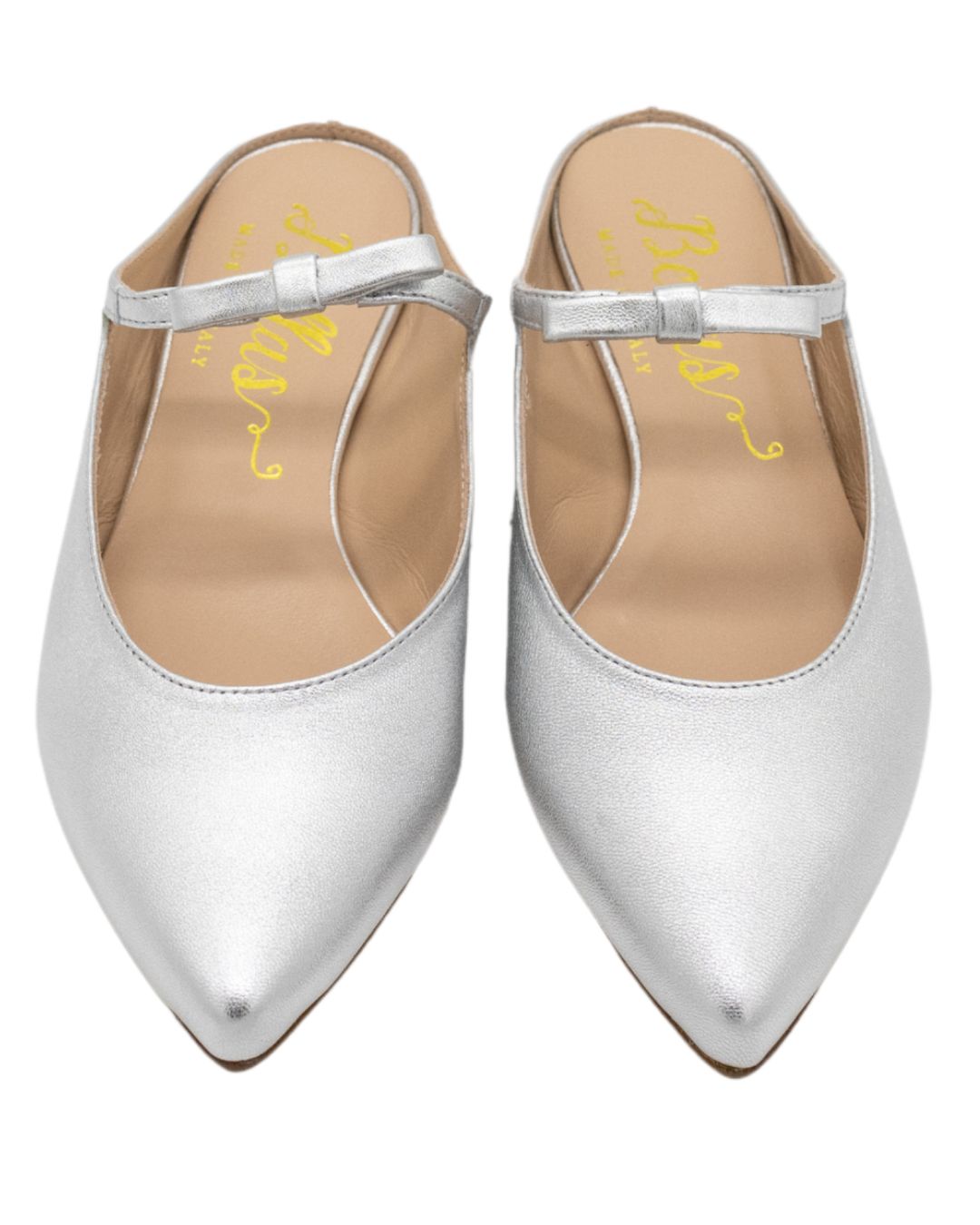 Berg Wash Argento Bow Mules