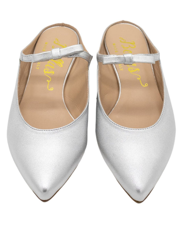 Berg Wash Argento Bow Mules